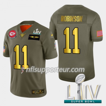 Maillot Homme Kansas City Chiefs Demarcus Robinson 11 Nike 2019 Salute to Service 2020 Super Bowl LIV